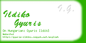 ildiko gyuris business card